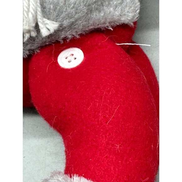 Christmas Holiday Plush Snowman Doll with Red & Gray Used READ - Picture 3 of 9
